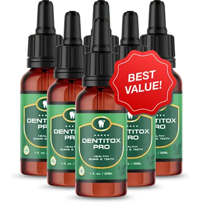Dentitox Pro 6 bottle package