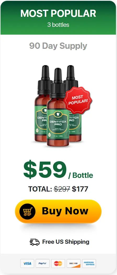 Dentitox Pro buy 3 bottles discount