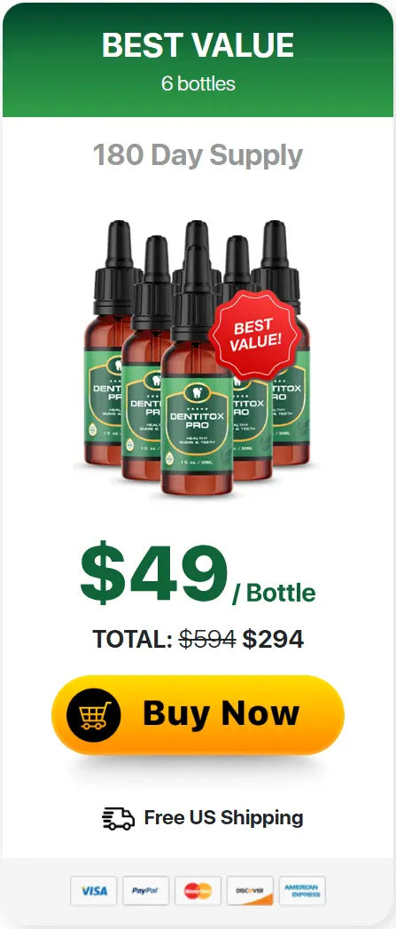 Dentitox Pro buy 6 bottles best price
